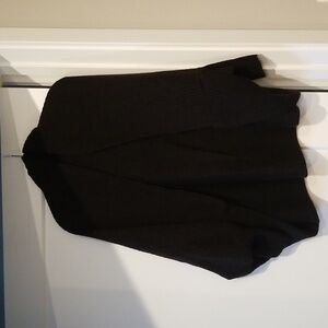 GWBG Wool Poncho Style Black Cardigan